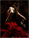 Fabian Perez Fabian Perez Dancer in Red